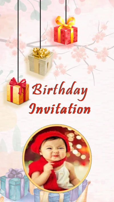 Latest First Birthday Invitation 2025