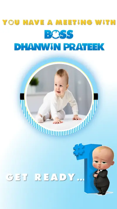 Boss Baby First Birthday Invitation Video