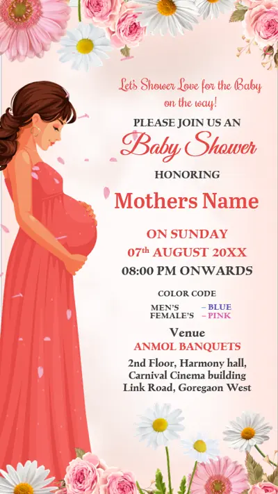 E-VideoCard Baby Shower Invitation