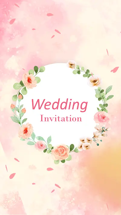 Pink Wedding Invitation Video