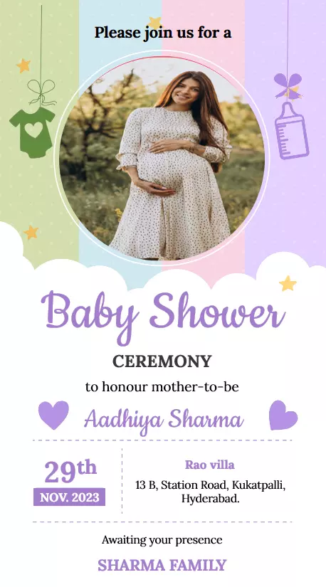 Elegant Baby Shower Invitation