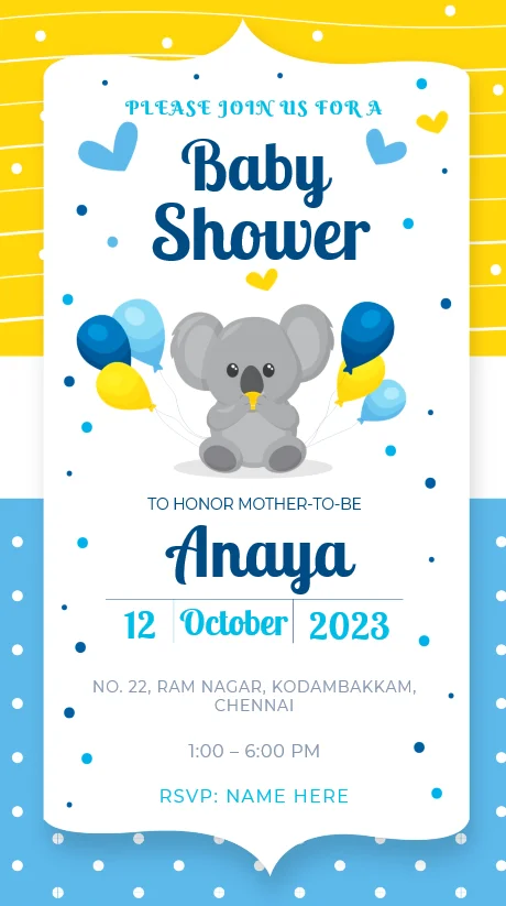 Unique Baby Shower Invite