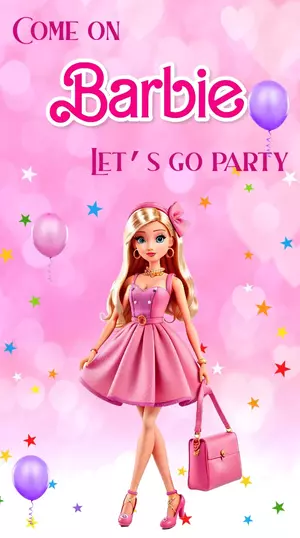 Barbie Birthday Invitation