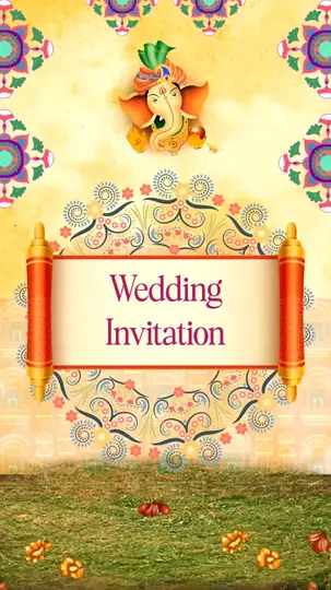 Premium Hindu Wedding Invitation