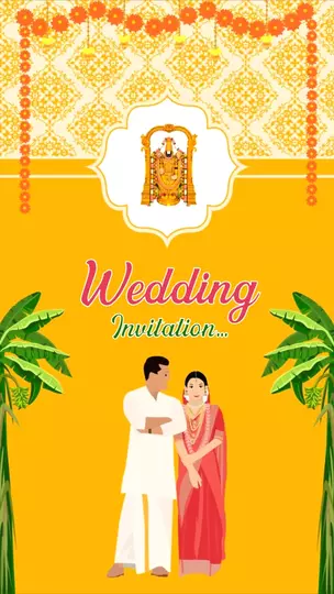 Traditional Tamil Wedding Invitation