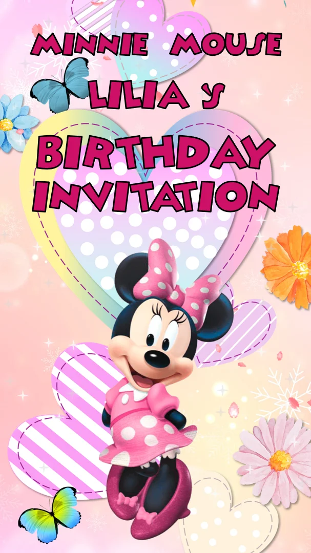 Minnie Mouse Birthday Invitation