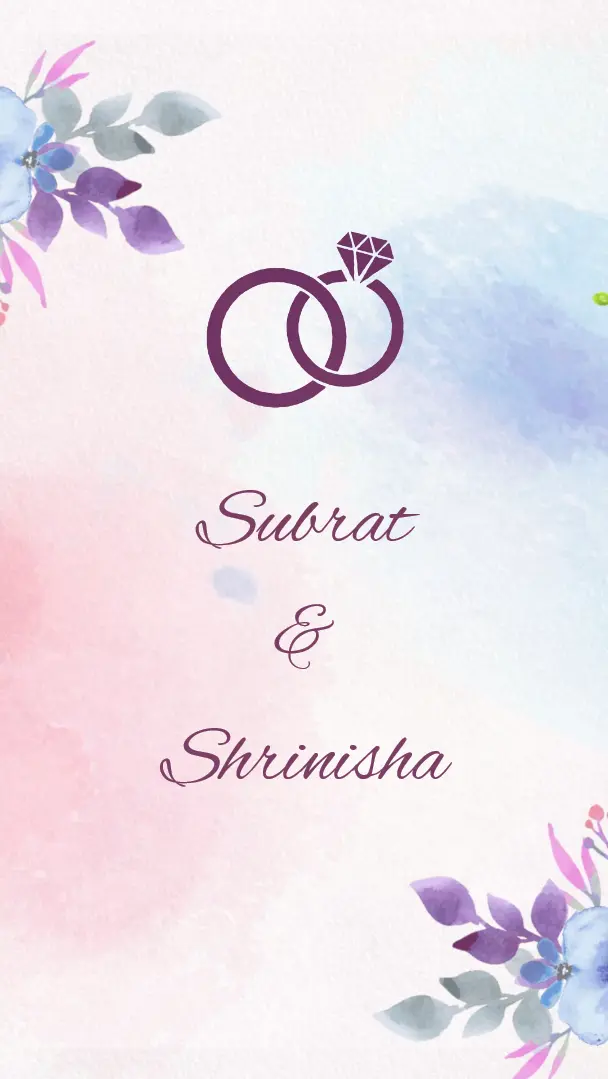 Ring Ceremony Invitation Portrait