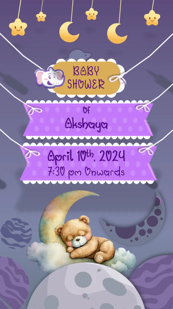 Teddy Bear Baby Shower Invite