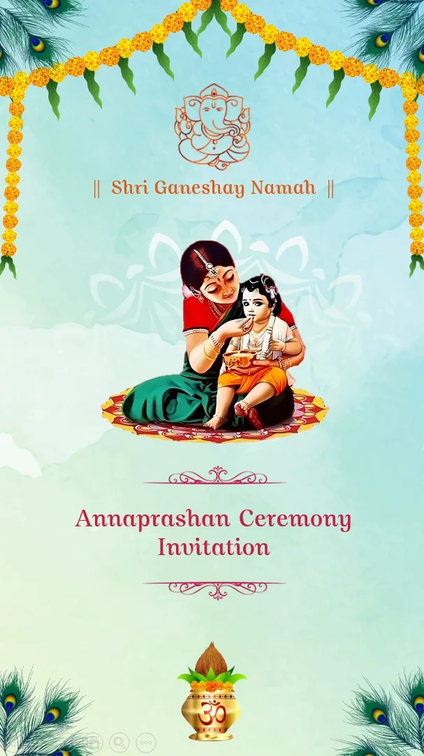 Latest Annaprashan Ceremony Invitation