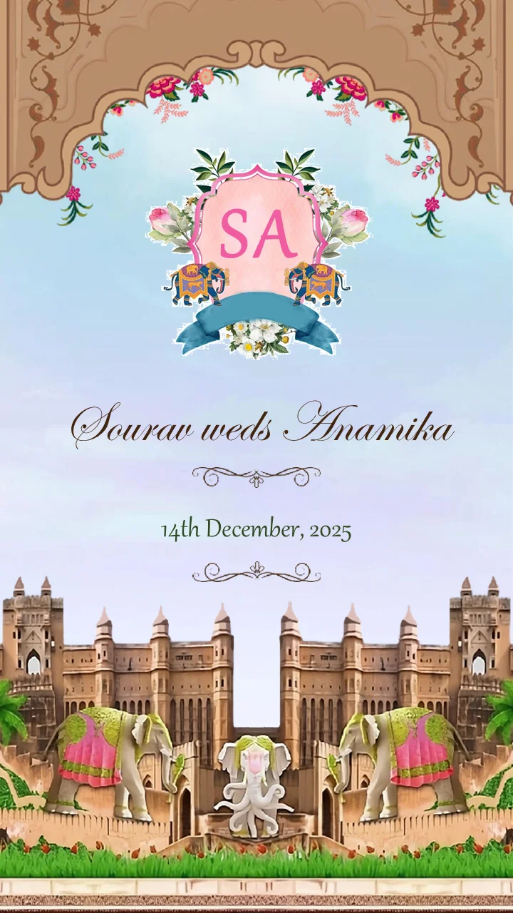 Elegant And Fun Insta Story Wedding Invite