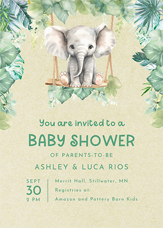 Baby shower of kids
