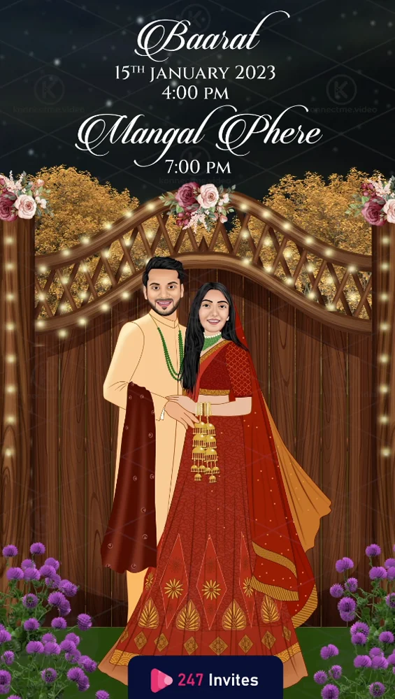 Caricature Wedding Invitation Video